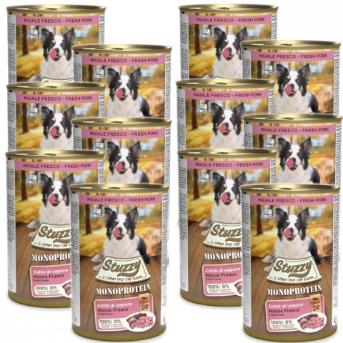 Stuzzy Monoprotein wieprzowina adult 400 g × 12