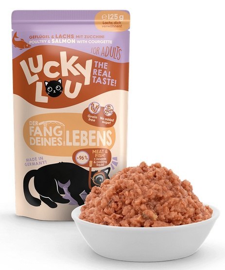Lucky Lou Lifestage drób, łosoś adult 125 g