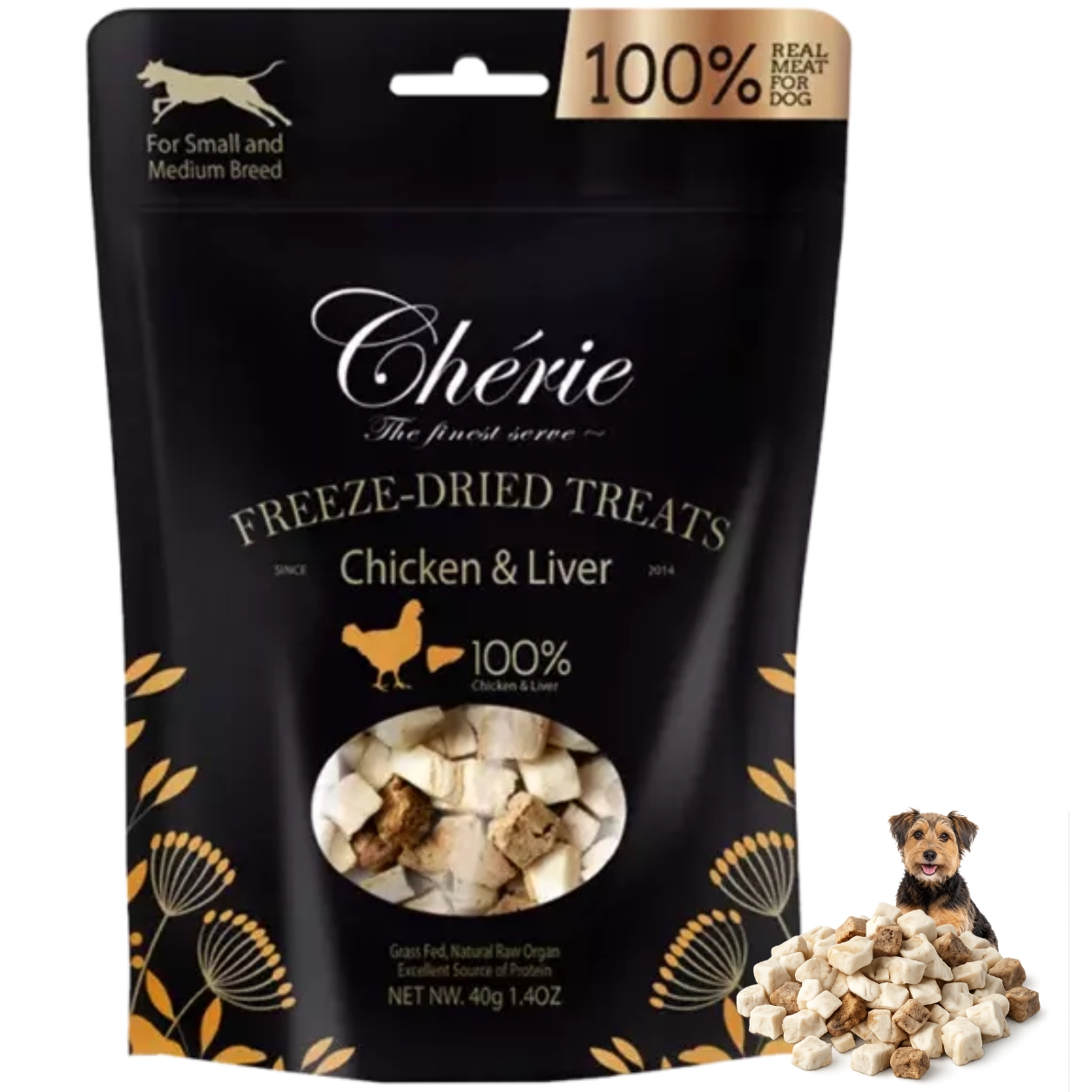 Cherie kurczak, wątróbka 40 g