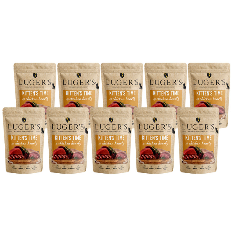 Luger's Kitten's Time kurczak, serca kitten 85 g × 10