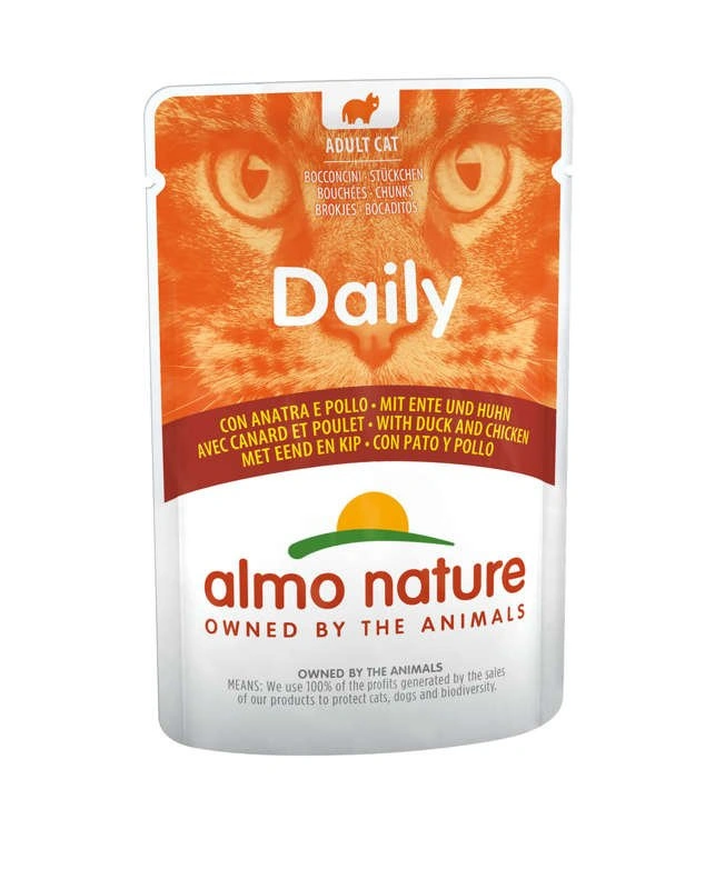 Almo Nature Daily kaczka, kurczak w sosie adult 70 g