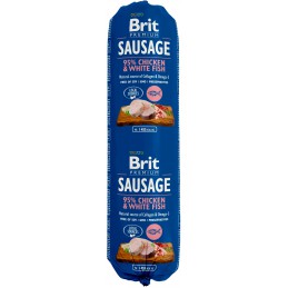 Brit Sausage białe ryby, kurczak 800 g