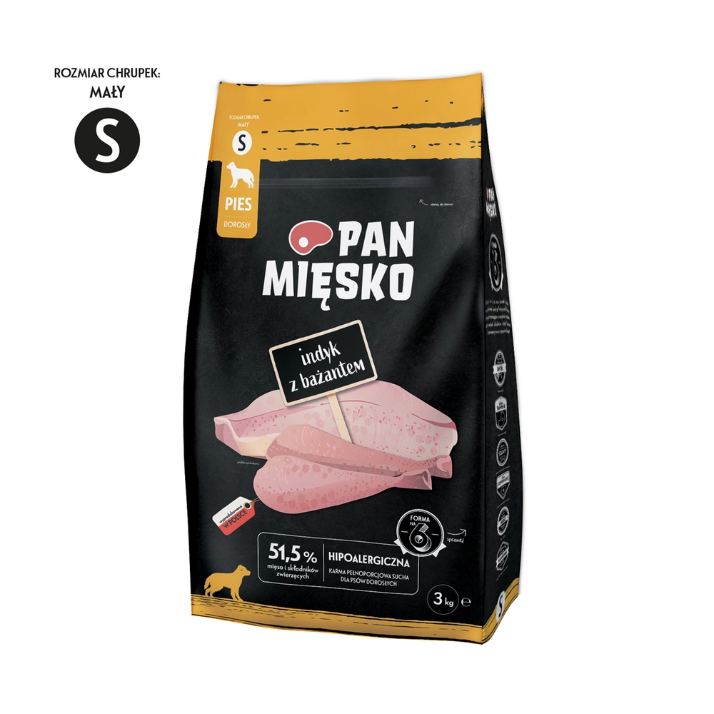 Pan Mięsko bażant, indyk adult małe rasy 3 kg