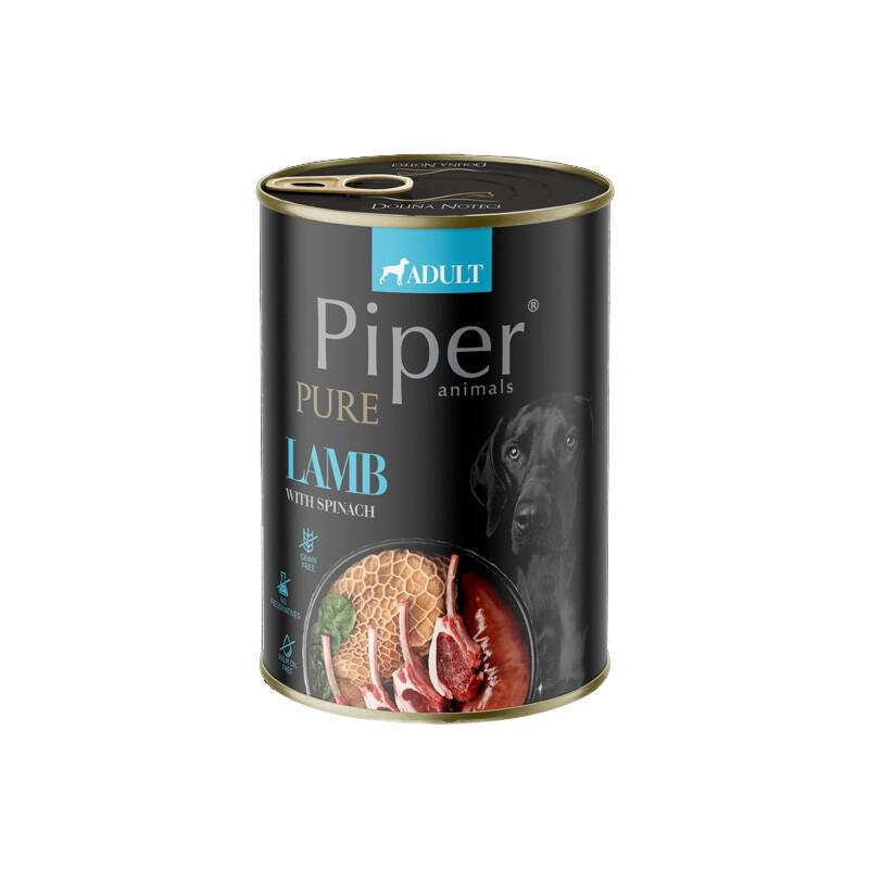 Piper Pure jagnięcina ze szpinakiem adult 400 g