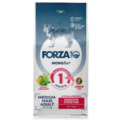 Forza10 Diet Mono Sensitive Digestion ryba adult średnie rasy, duże rasy 10 kg