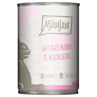 MjAMjAM kurczak, łosoś adult 400 g × 6