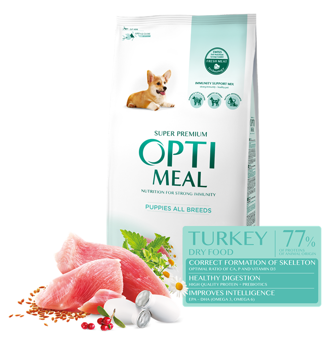 Optimeal indyk puppy 12 kg