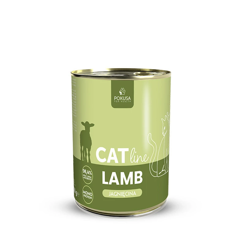 Pokusa CatLine jagnięcina w bulionie adult 400 g