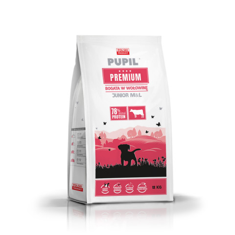 Pupil Premium wołowina junior średnie rasy, duże rasy 12 kg