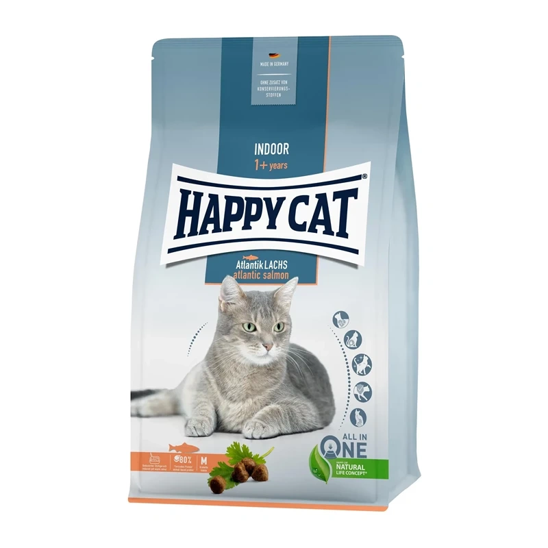 Happy Cat Indoor łosoś adult 300 g