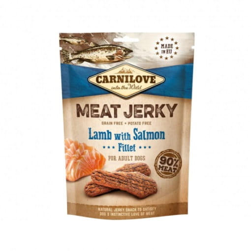 Carnilove Meat Jerky jagnięcina, łosoś 100 g