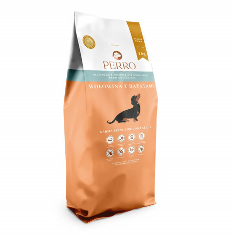 Perro wołowina z batatem adult małe rasy 1 kg