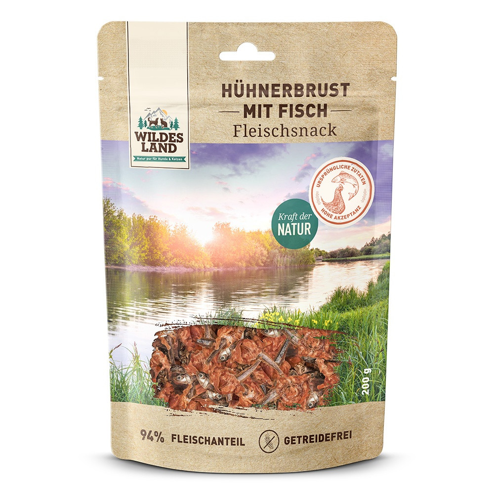 Wildes Land kurczak, ryba 200 g