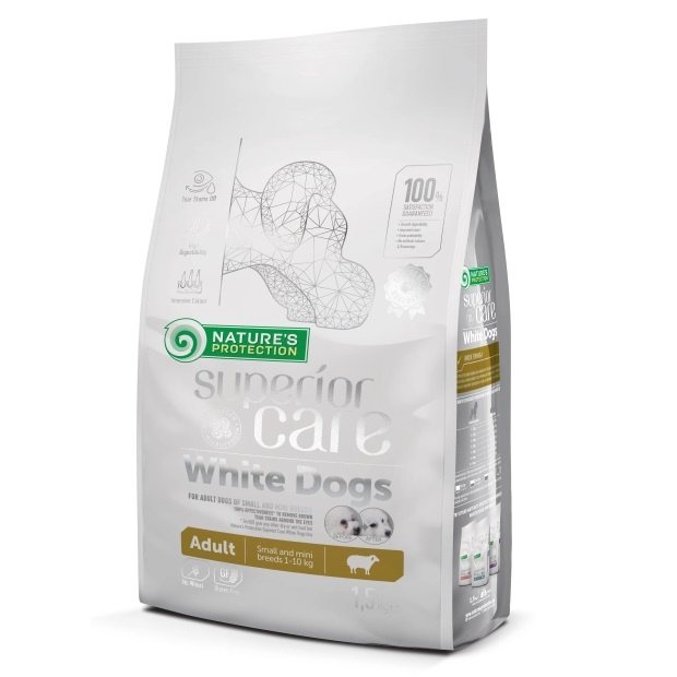 Nature's Protection Superior Care White Dogs jagnięcina adult małe rasy 4 kg