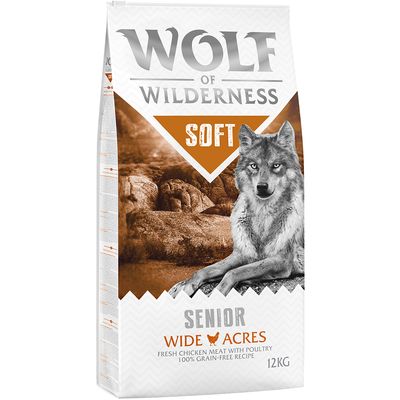 Wolf of Wilderness Soft kurczak senior 12 kg