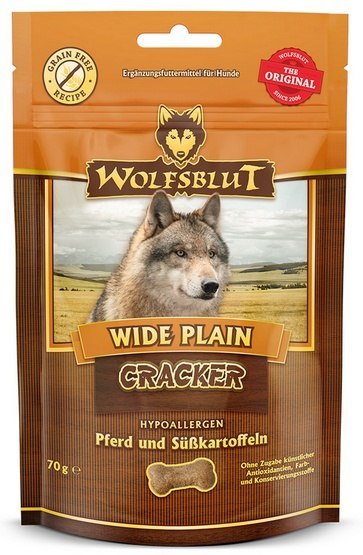 Wolfsblut Dog Cracker Wide Plain konina z batatem 70 g