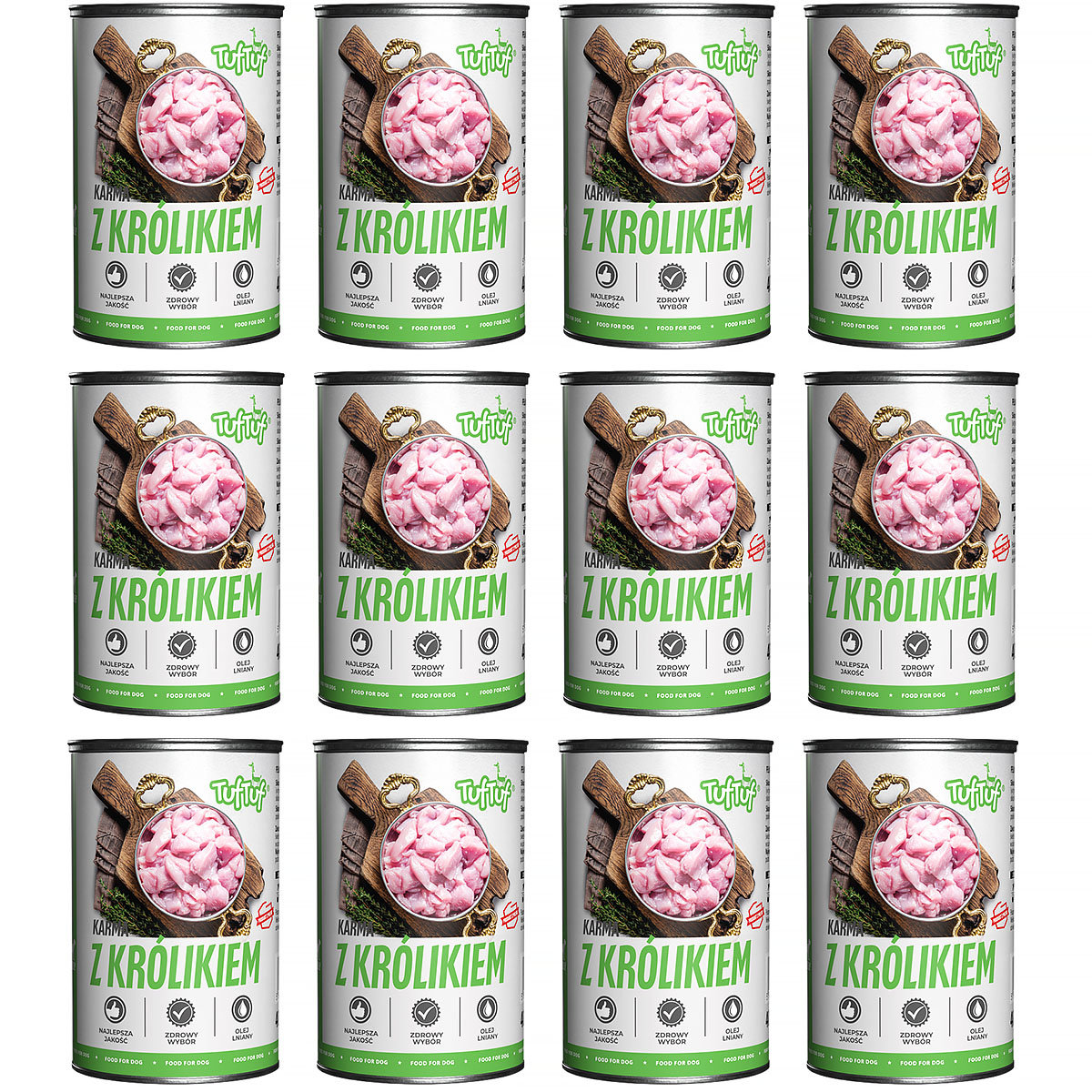 Tuf Tuf królik adult 400 g × 12
