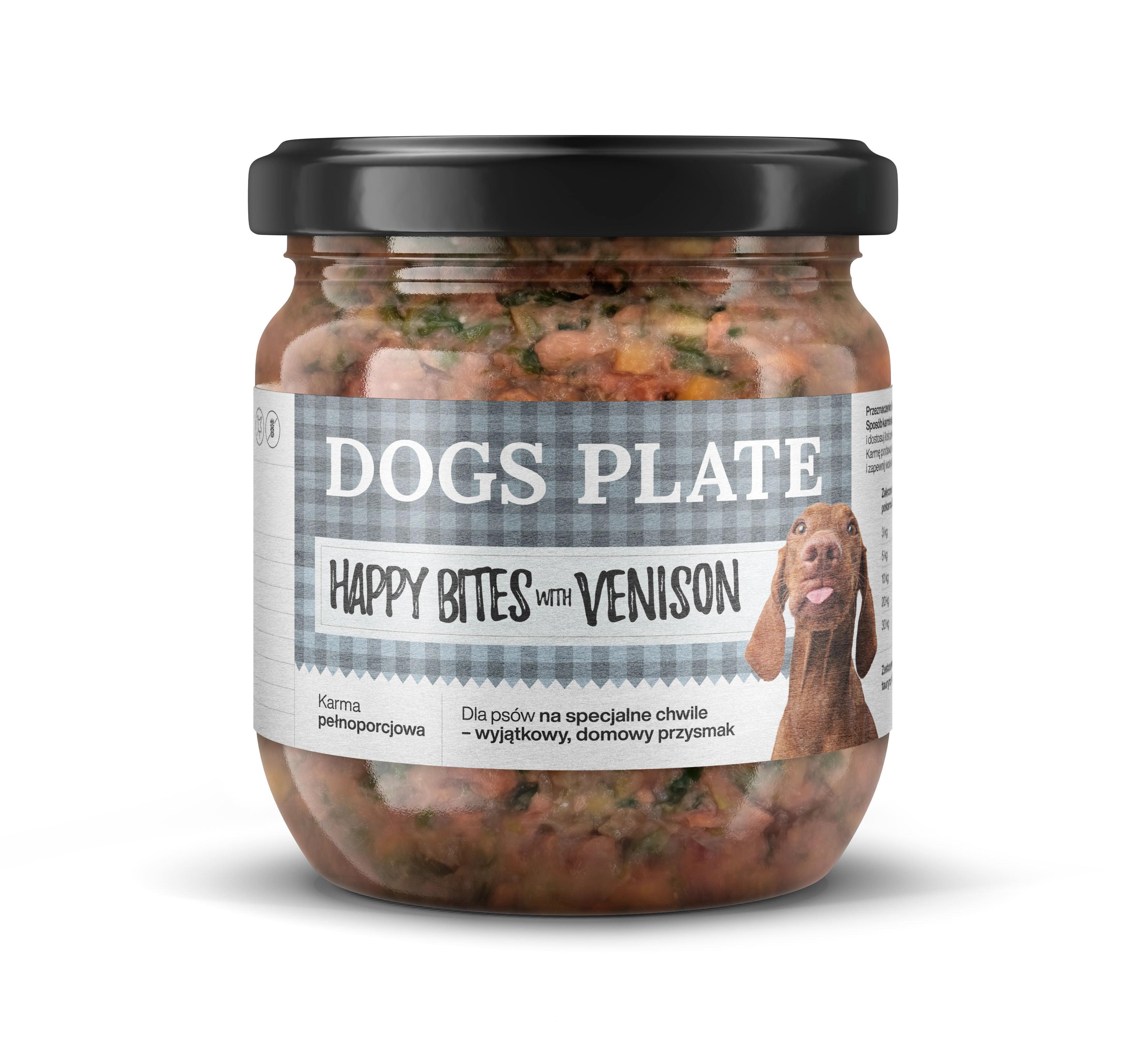 Dogs Plate Happy Bites sarna 380 g