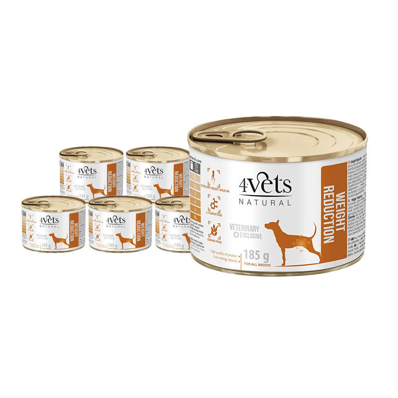 4Vets Natural Weight Reduction indyk 185 g × 6