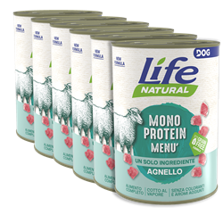 Life Dog Natural Monoprotein jagnięcina 400 g × 6