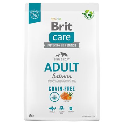 Brit Care Dog Grain-Free łosoś z ziemniakami adult małe, średnie rasy 3 kg