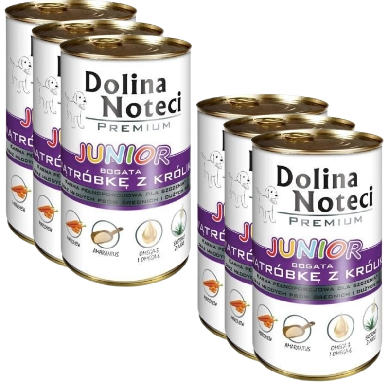 Dolina Noteci Premium królik junior 400 g × 6