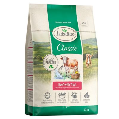 Lukullus Classic pstrąg, wołowina adult 10 kg × 2