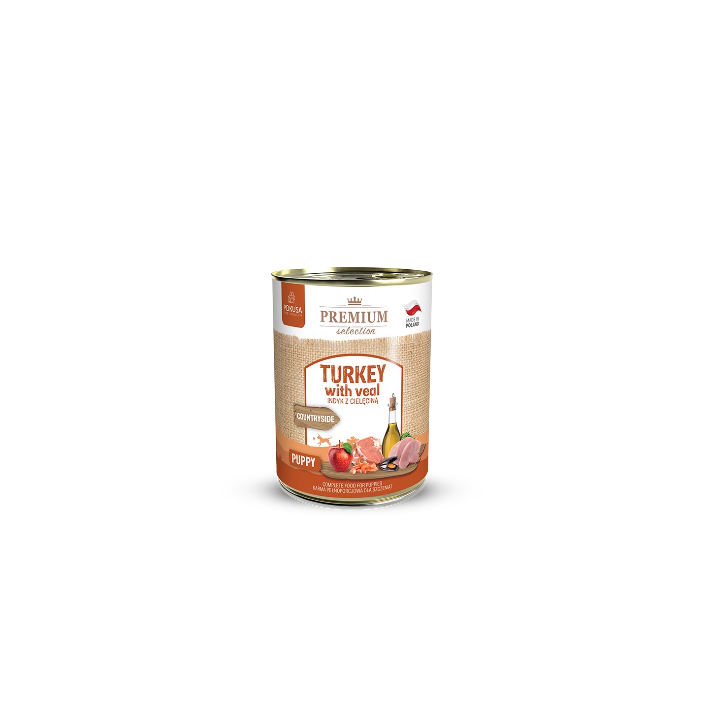 Pokusa Premium Selection cielęcina, indyk puppy 400 g