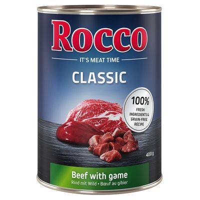 Rocco Classic dziczyzna, wołowina adult 400 g × 6
