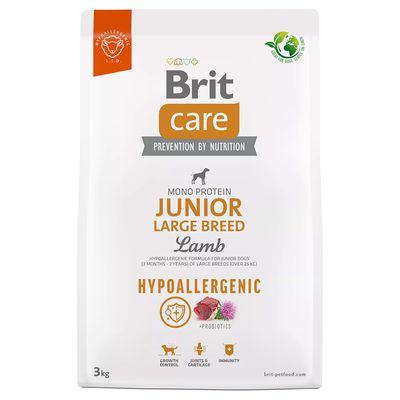 Brit Care jagnięcina junior duże rasy 3 kg