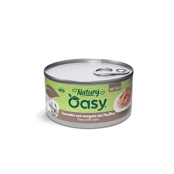 Oasy Natury Soft Jelly tuńczyk z małżami w galaretce adult 85 g
