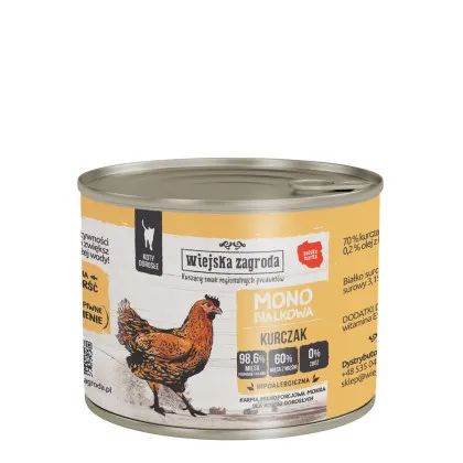 Wiejska Zagroda Mono Sensitive kurczak adult 200 g
