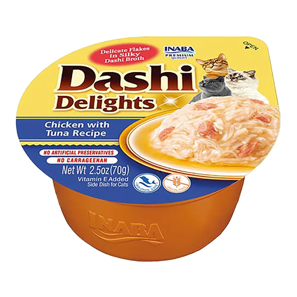 Inaba Dashi Delights kurczak, tuńczyk 70 g