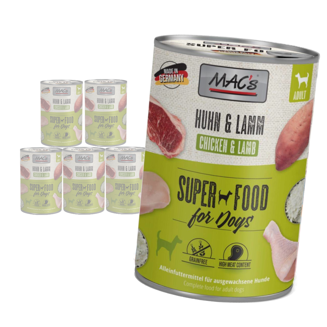MAC's kurczak, jagnięcina 400 g × 6