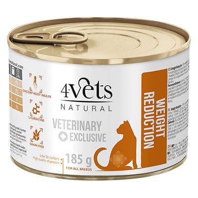 4Vets Natural Light indyk, królik 185 g × 6
