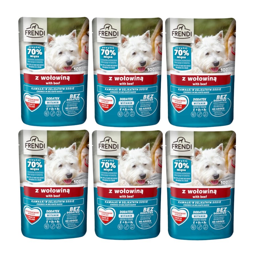 Pet Republic Frendi wołowina 100 g × 6