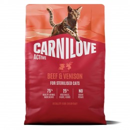 Carnilove Active Sterilised dziczyzna, wołowina adult 2 kg