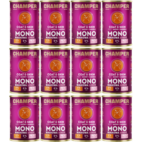 Champer Coat & Skin łosoś 400 g × 12