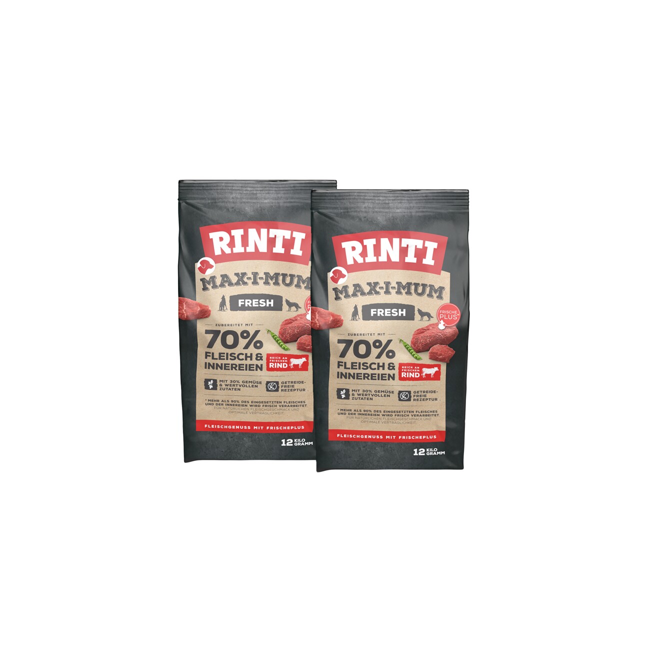 Rinti Max-i-mum wołowina adult 12 kg × 2