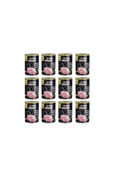 Pan Mięsko indyk z gęsią adult 400 g × 12