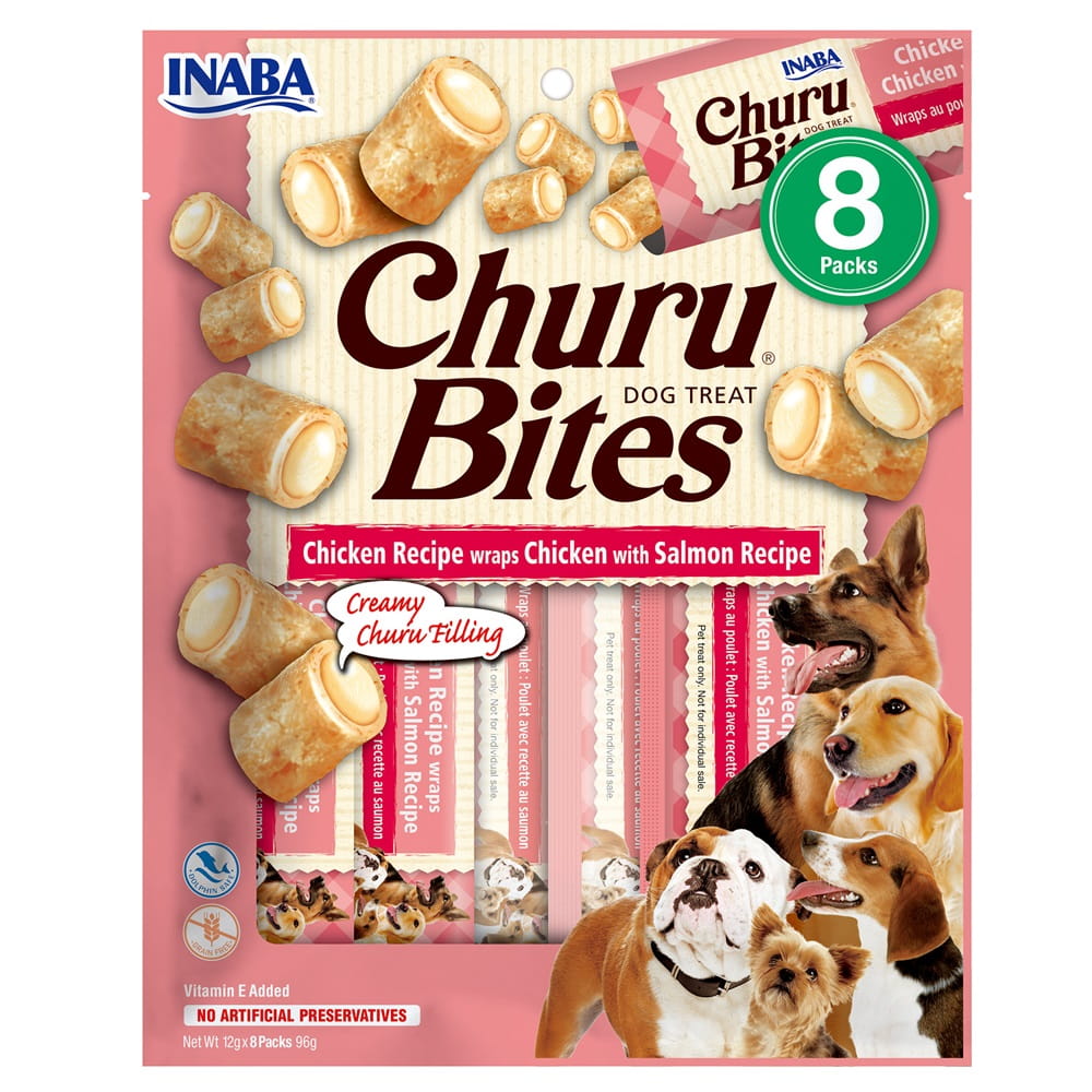 Inaba Churu Bites kurczak, łosoś 12 g × 8