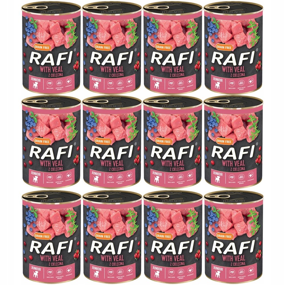 Dolina Noteci Rafi cielęcina junior 400 g × 12