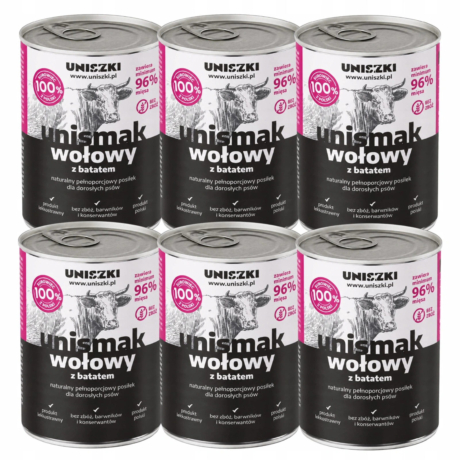 Uniszki Unismak wołowina 800 g × 6