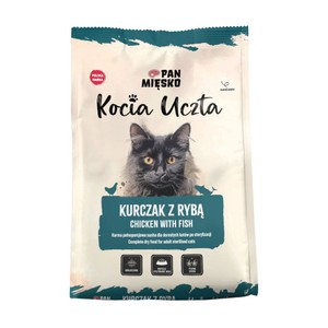 Pan Mięsko Kocia Uczta Sterilised kurczak, ryby adult 550 g