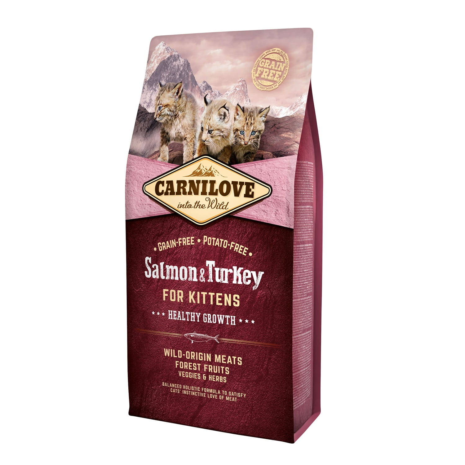 Carnilove indyk, łosoś kitten 6 kg