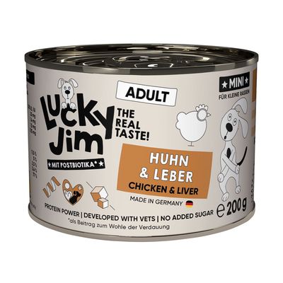 Lucky Jim Mini kurczak, wątróbka adult małe rasy 200 g × 6