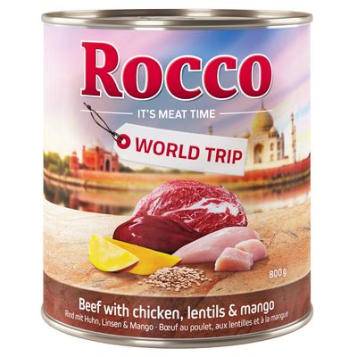 Rocco World Trip cielęcina, kurczak, wołowina adult 800 g × 24
