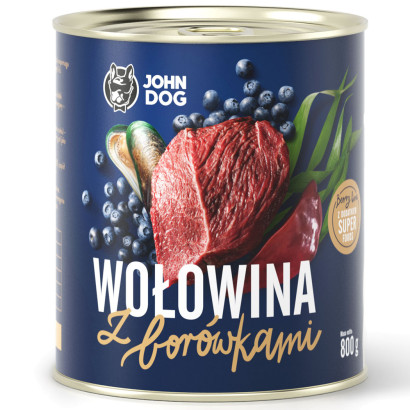 John Dog Berry wołowina adult 800 g