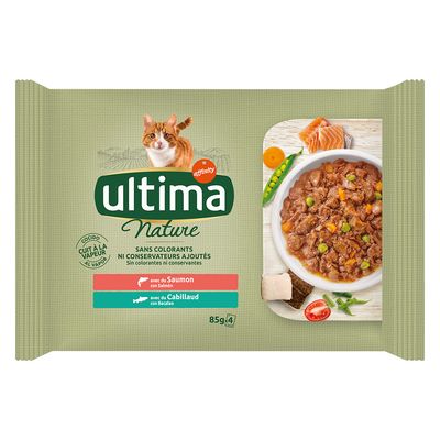 Ultima Nature mix smaków w sosie adult 85 g × 4