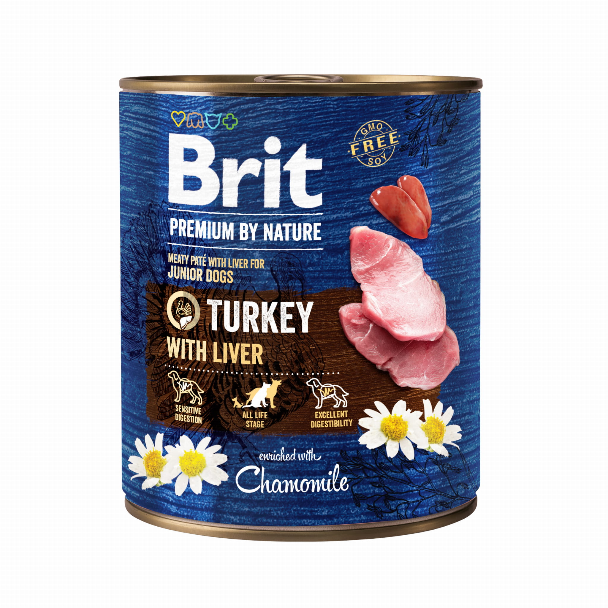 Brit Premium By Nature indyk, wątroba 800 g